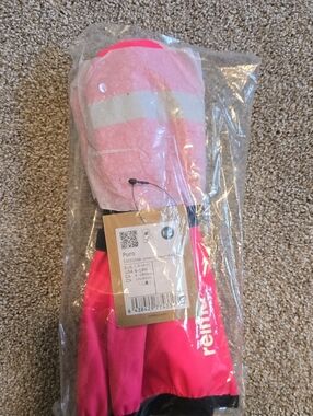 Reima Pink Waterproof Cotton Lined Gloves - Puro 6-18 Months